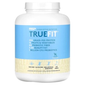 Thực phẩm chức năng RSP Nutrition TrueFit Grass-Fed Protein Powder Drink Mix with Fruits & Veggies Vanilla 4.23 lbs (1.920 g) 858491007424
