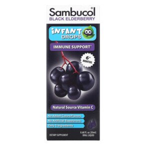 Thực phẩm chức năng Sambucol Black Elderberry Infant Drops 6+ Months 0.68 fl oz (20 ml) 896116001617