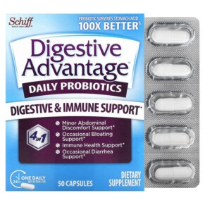 Thực phẩm chức năng Schiff Digestive Advantage Daily Probiotics 50 Capsules 020525181671
