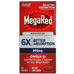 Thực phẩm chức năng Schiff MegaRed Advanced Omega-3s 800 mg 40 Softgels 020525974129