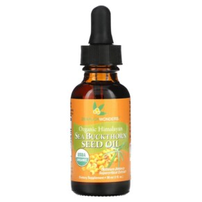 Thực phẩm chức năng SeaBuckWonders Organic Himalayan Sea Buckthorn Seed Oil 1 fl oz (30 ml) 674756780075