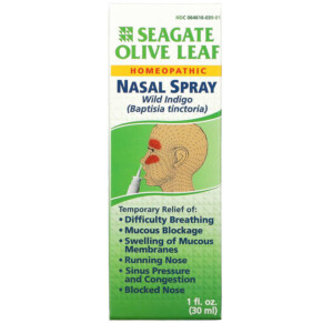 Thực phẩm chức năng Seagate Olive Leaf Nasal Spray 1 fl oz (30 ml) 019277000415