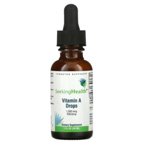 Thành phần vi chất của Seeking Health Vitamin A Drops 1.500 mcg RAE/Drop 1 fl oz (30 ml) 810007521282