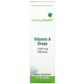 Thực phẩm chức năng Seeking Health Vitamin A Drops 1.500 mcg RAE/Drop 1 fl oz (30 ml) 810007521282