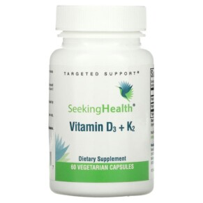 Thực phẩm chức năng Seeking Health Vitamin D3 + K2 60 Vegetarian Capsules 810007521367