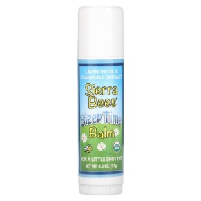 Thực phẩm chức năng Sierra Bees Sleep Time Balm Stick Lavender & Chamomile 0.6 oz (17 g) 898220021482