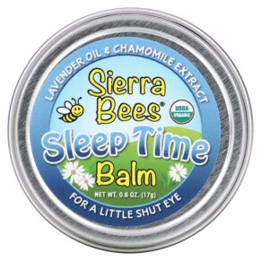 Thực phẩm chức năng Sierra Bees Sleep Time Balm Stick Lavender & Chamomile 0.6 oz (17 g) 898220014057
