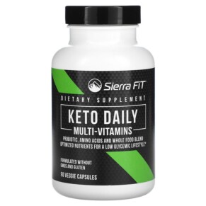Thực phẩm chức năng Sierra Fit Keto Daily Multi-Vitamins with Green Tea 90 Veggie Capsules 898220016365