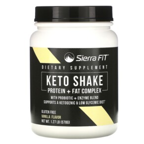 Thực phẩm chức năng Sierra Fit Keto Shake Vanilla Flavor 1.27 lbs (578 g) 898220016372
