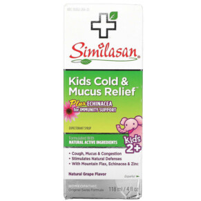 Thực phẩm chức năng Similasan Kids Cold & Mucus Relief Kids 2+ Natural Grape 4 fl oz (118 ml) 094841256153