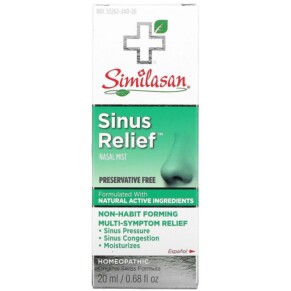 Thực phẩm chức năng Similasan Sinus Relief Nasal Mist 0.68 fl oz (20 ml) 094841254166