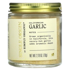 Thực phẩm chức năng Simply Organic Single Origin Californian Garlic 2.79 oz (79 g) 089836198341