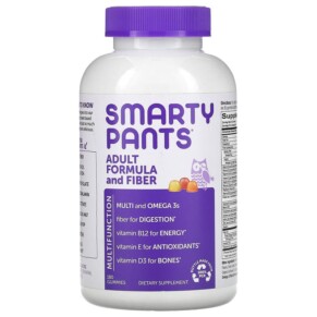 Thực phẩm chức năng SmartyPants Adult Formula and Fiber Lemon Strawberry Banana and Orange 180 Gummies 851356004088