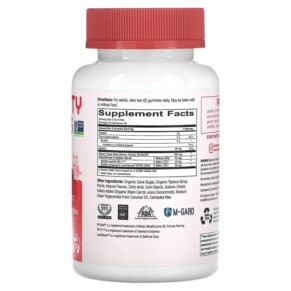 Thành phần vi chất của SmartyPants Adult Prebiotic and Probiotic Strawberry Creme 7 Billion CFU 60 Gummies 817053023012