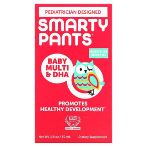 Thực phẩm chức năng SmartyPants Baby Multi & DHA Ages 6-24 Months 1 fl oz (30 ml) 817053022299