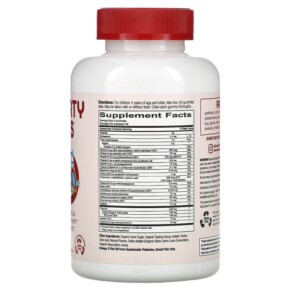 Thành phần vi chất của SmartyPants Kids Formula Multi and Omega 3s Cherry Berry 120 Gummies 817053020561