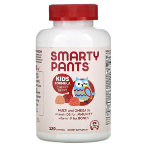 Thực phẩm chức năng SmartyPants Kids Formula Multi and Omega 3s Cherry Berry 120 Gummies 817053020561