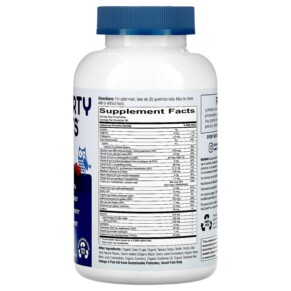 Thành phần vi chất của SmartyPants Men's Formula Lemon Creme Blueberry and Blackberry 180 Gummies 851356004781