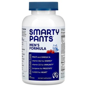 Thực phẩm chức năng SmartyPants Men's Formula Lemon Creme Blueberry and Blackberry 180 Gummies 851356004781