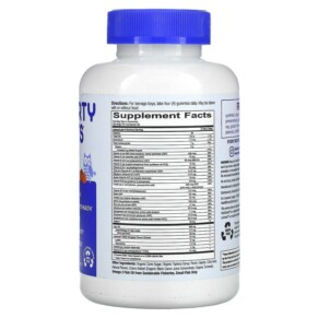 Thành phần vi chất của SmartyPants Teen Guy Formula Lemon Lime Cherry and Orange 120 Gummies 817053020677