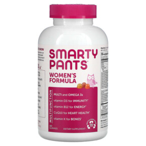 Thực phẩm chức năng SmartyPants Women's Formula Lemon Creme Blueberry and Orange 180 Gummies 851356004835