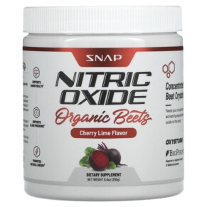 Thực phẩm chức năng Snap Supplements Nitric Oxide Organic Beets Cherry Lime 8.8 oz (250 g) 850039253003