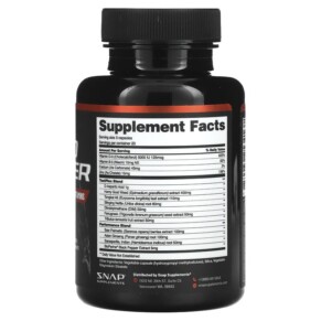 Thành phần vi chất của Snap Supplements Testo Booster 60 Capsules 850039253416