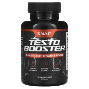 Thực phẩm chức năng Snap Supplements Testo Booster 60 Capsules 850039253416