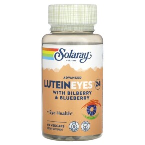 Thực phẩm chức năng Solaray Advanced Lutein Eyes 24 with Bilberry & Blueberry 60 VegCaps 076280832181