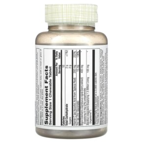 Thành phần vi chất của Solaray Black Elderberry with SambuActin 30 Chewables 076280254181