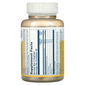 Thành phần vi chất của Solaray Buffered Super Bio Vitamin C 1.000 mg 100 VegCaps 076280044607