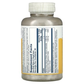 Thành phần vi chất của Solaray Cal-Mag Citrate 1:1 Ratio 180 VegCaps 076280045253
