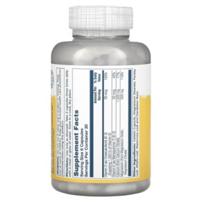 Thành phần vi chất của Solaray Cal-Mag Citrate 2:1 Ratio 180 Capsules 076280648843