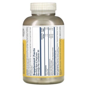 Thành phần vi chất của Solaray Cal-Mag Citrate with Vitamin D2 2:1 Ratio 360 VegCaps 076280131758
