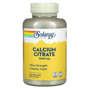 Thực phẩm chức năng Solaray Calcium Citrate 250 mg 120 VegCaps 076280045857