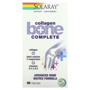 Thực phẩm chức năng Solaray Collagen Bone Complete Advanced Bone Matrix Formula 90 VegCaps 076280664560