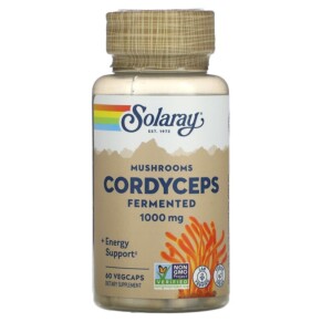 Thực phẩm chức năng Solaray Cordyceps Fermented Mushrooms 500 mg 60 VegCaps 076280771930