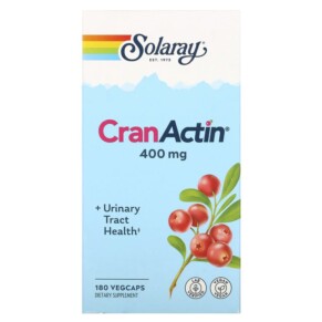 Thực phẩm chức năng Solaray CranActin Urinary Tract Health 400 mg 180 VegCaps 076280084221