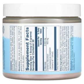 Thành phần vi chất của Solaray D-Mannose with CranActin Powder 2.000 mg 8 oz (226 g) 076280814590