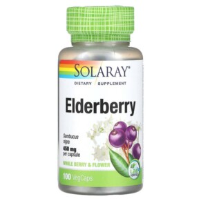 Thực phẩm chức năng Solaray Elderberry 450 mg 100 VegCaps 076280124453