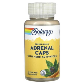 Thực phẩm chức năng Solaray Freeze-Dried Adrenal Caps with Herb Activators 60 VegCaps 076280051001