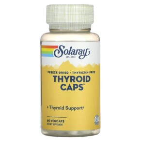 Thực phẩm chức năng Solaray Freeze Dried Thyroid Caps 60 VegCaps 076280052107