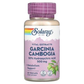 Thực phẩm chức năng Solaray Garcinia Cambogia 500 mg 60 Vegcaps 076280227703