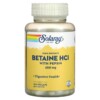 Thực phẩm chức năng Solaray High Potency Betaine HCL with Pepsin 650 mg 100 VegCaps 076280048148