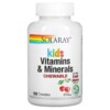 Thực phẩm chức năng Solaray Kids Vitamins & Minerals Chewable Natural Black Cherry 120 Chewables 076280047974