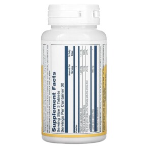 Thành phần vi chất của Solaray L-Lysine 333 mg 90 Tablets 076280048605