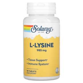 Thực phẩm chức năng Solaray L-Lysine 333 mg 90 Tablets 076280048605