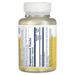 Thành phần vi chất của Solaray L-Lysine 500 mg 120 VegCaps 076280049411
