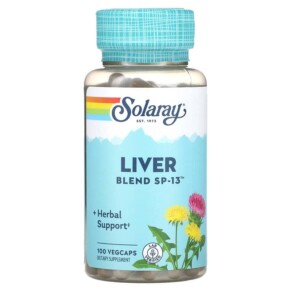 Thực phẩm chức năng Solaray Liver Blend SP-13 100 VegCaps 076280021301