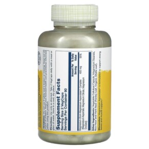 Thành phần vi chất của Solaray Magnesium Asporotate 200 mg 180 VegCaps 076280132236